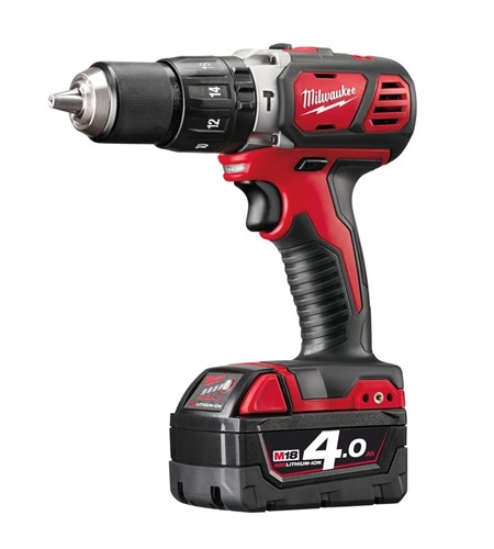 ToolRight Milwaukee M18BPD 402C Combi Drill c w 2 x 18v 4ah Li